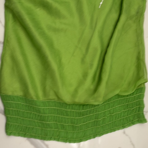 NWT laundry by Shelli Segal Vintage sequin Halter top elastic waist 100% Silk - Picture 5 of 10